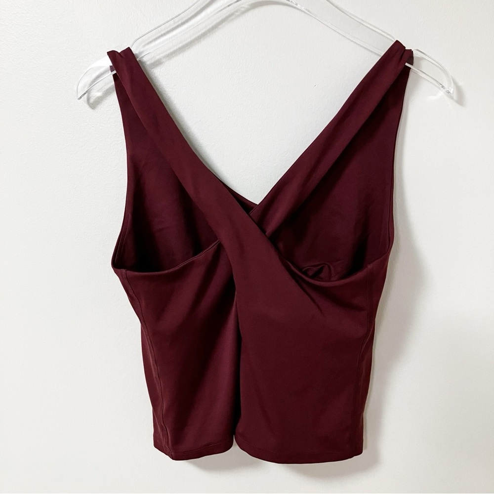 Girlfriend Collective | Burgundy Crop Tank XXXL - Picture 2 of 3